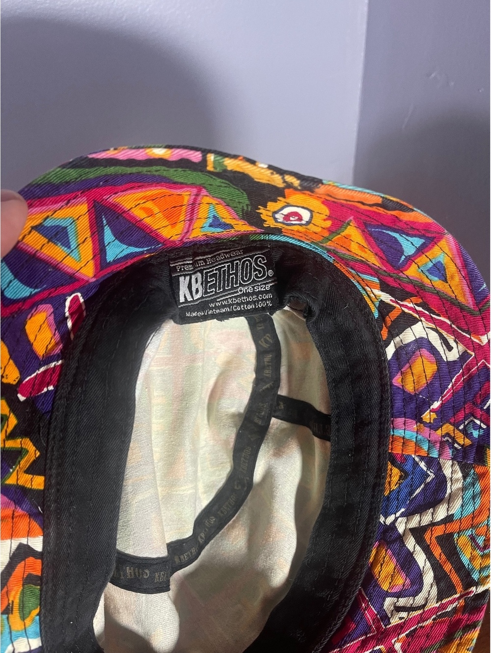 Colorful Abstract Pattern Bucket Hat - Picture 7 of 8